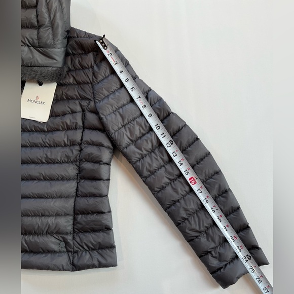 Moncler Women’s SORBUS Lightweight Puffer Jacket with Mink Fur Trim - Picture 11 of 16